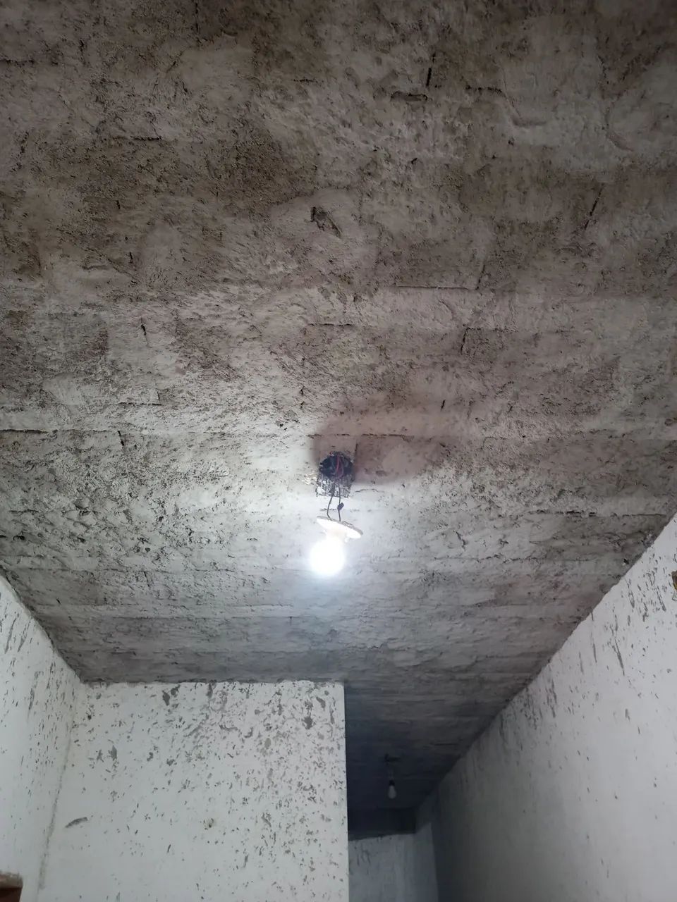 Chapiso e reboco de lage sala 