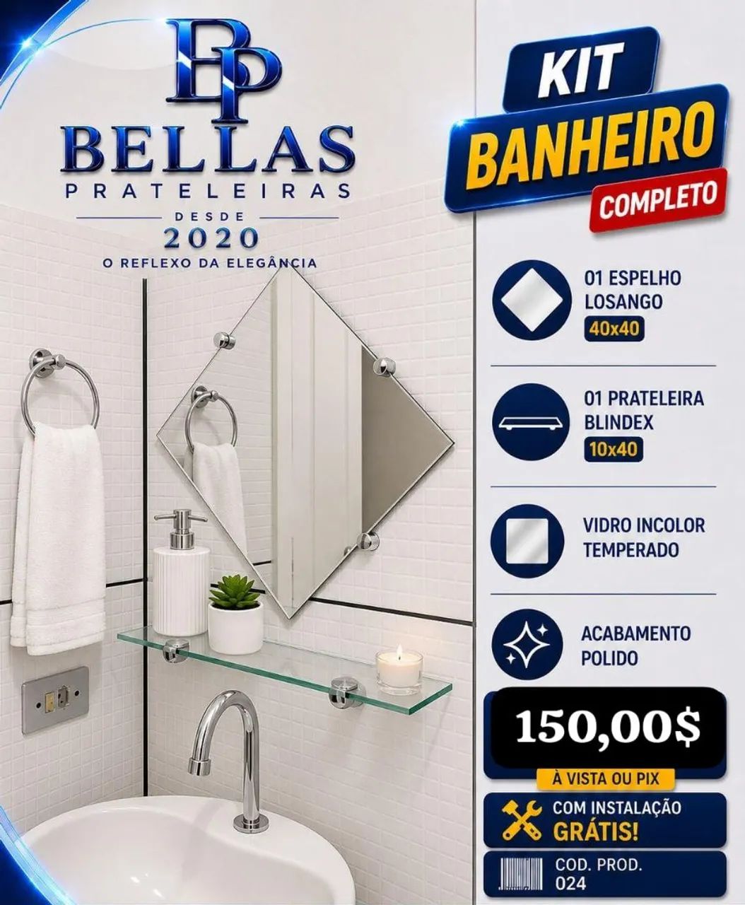Kit espelhos 
