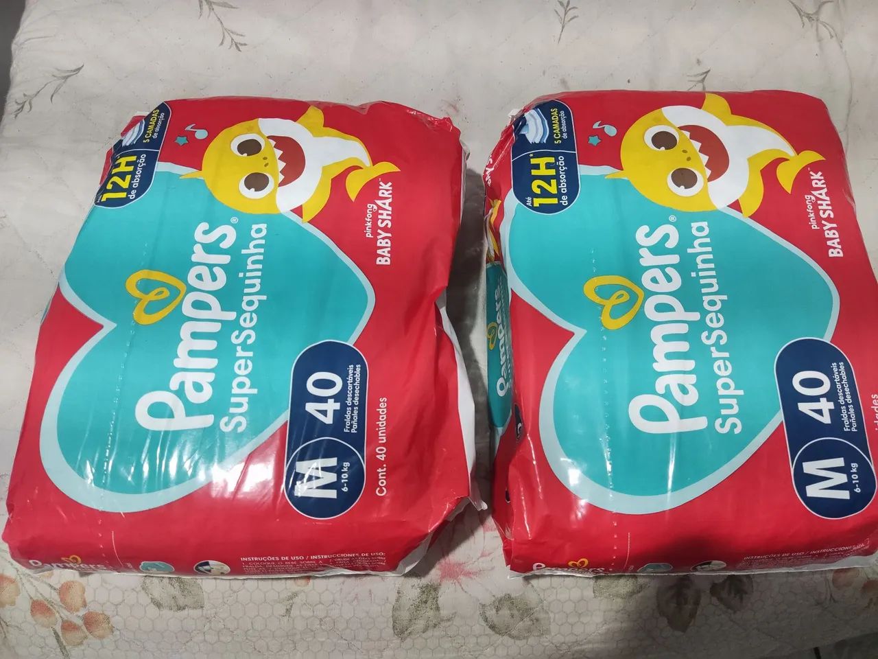 Fralda Pampers M com 40