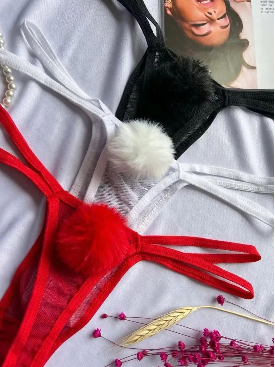 Calcinhas tule pompom. - Foto 2