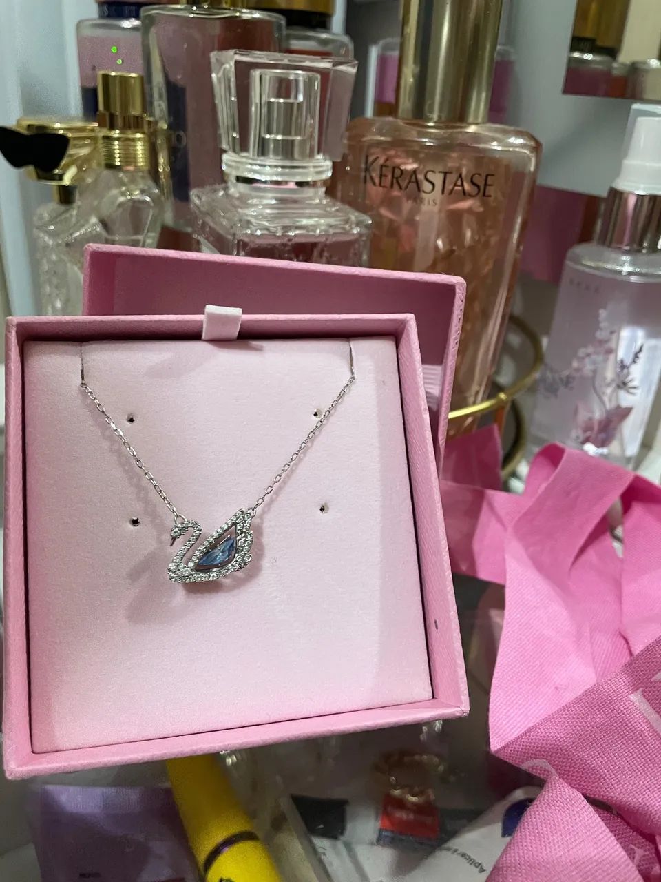 Colar Swarovski Dancing Swan Original 