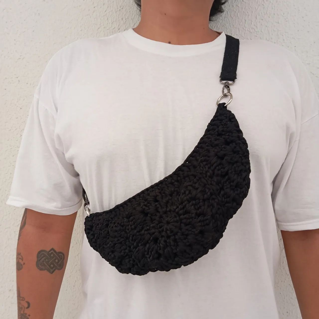 Pochete em fio de malha - Foto 4