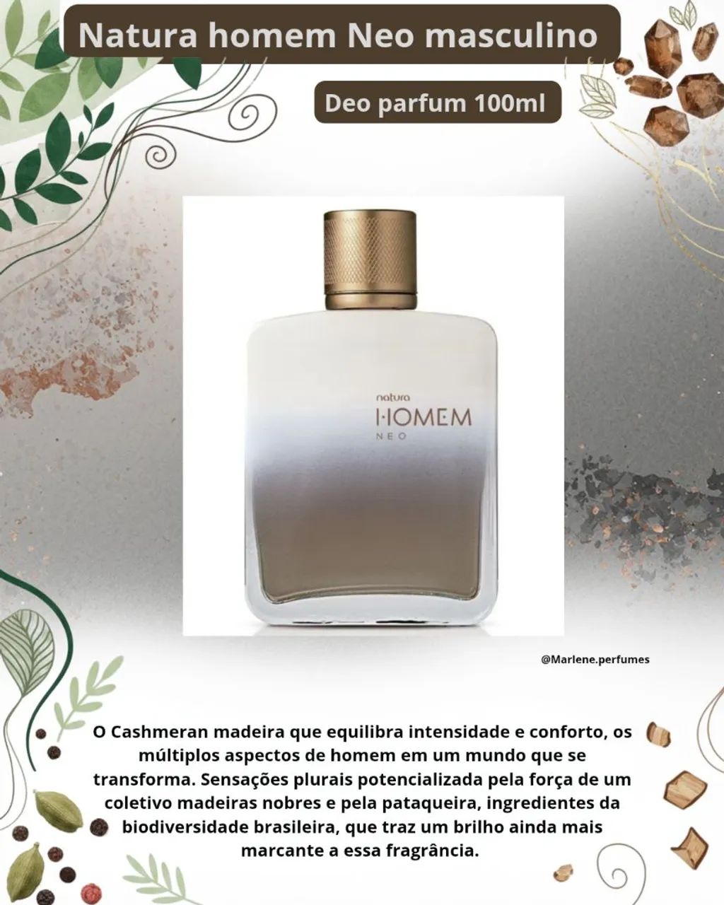 Natura homem Neo Deo parfum masculino- 100ml 