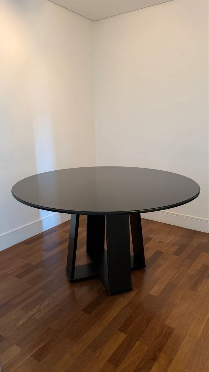 Mesa de Jantar de Vidro - Preto - Foto 2