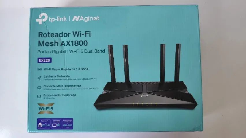 Roteador Tp-Link Ex220 Ax1800 Wi-Fi 6