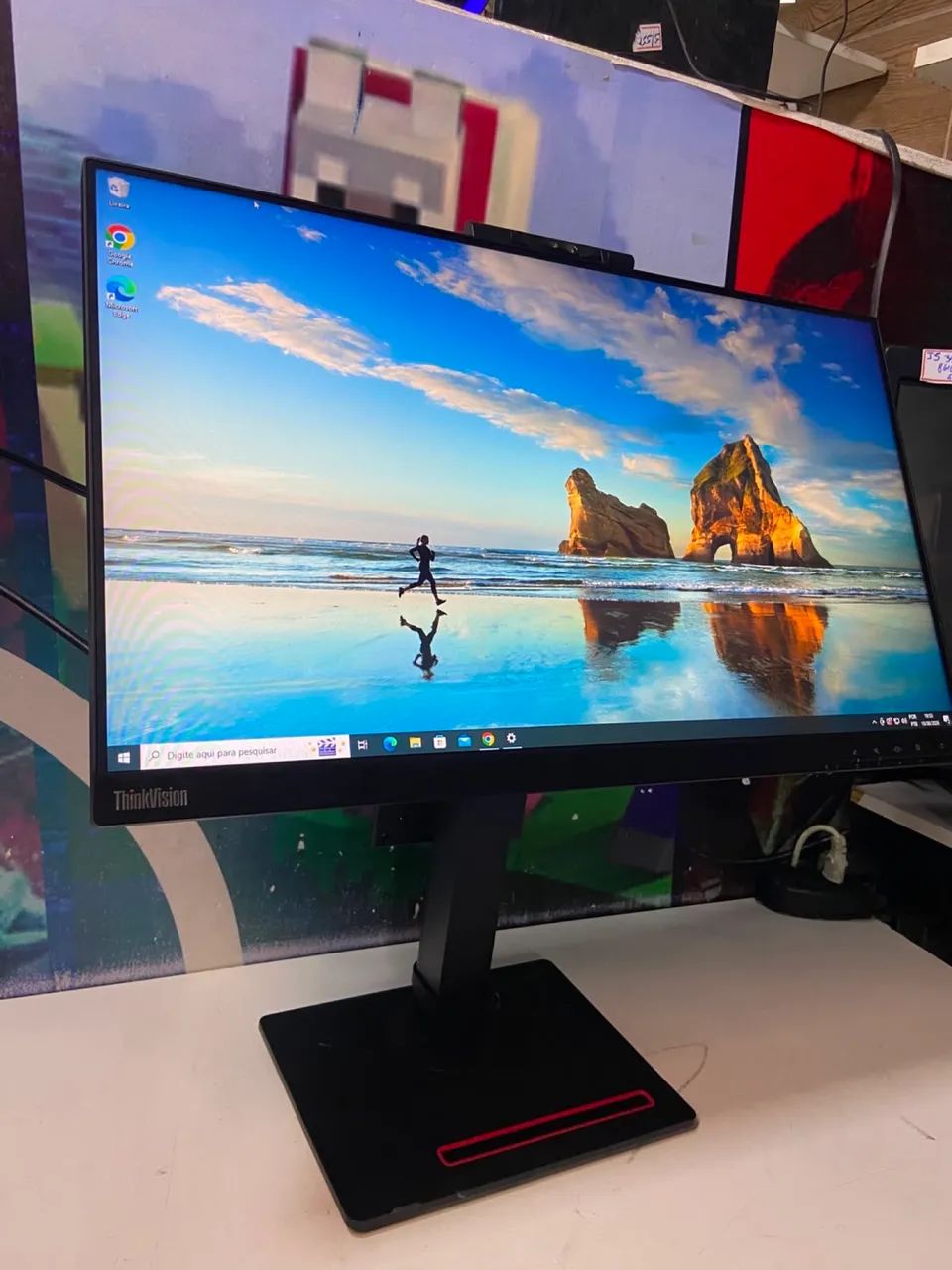 ? MONITOR LENOVO THINKVISION 24? COM WEBCAM FULL HD - APENAS R$ 599,99