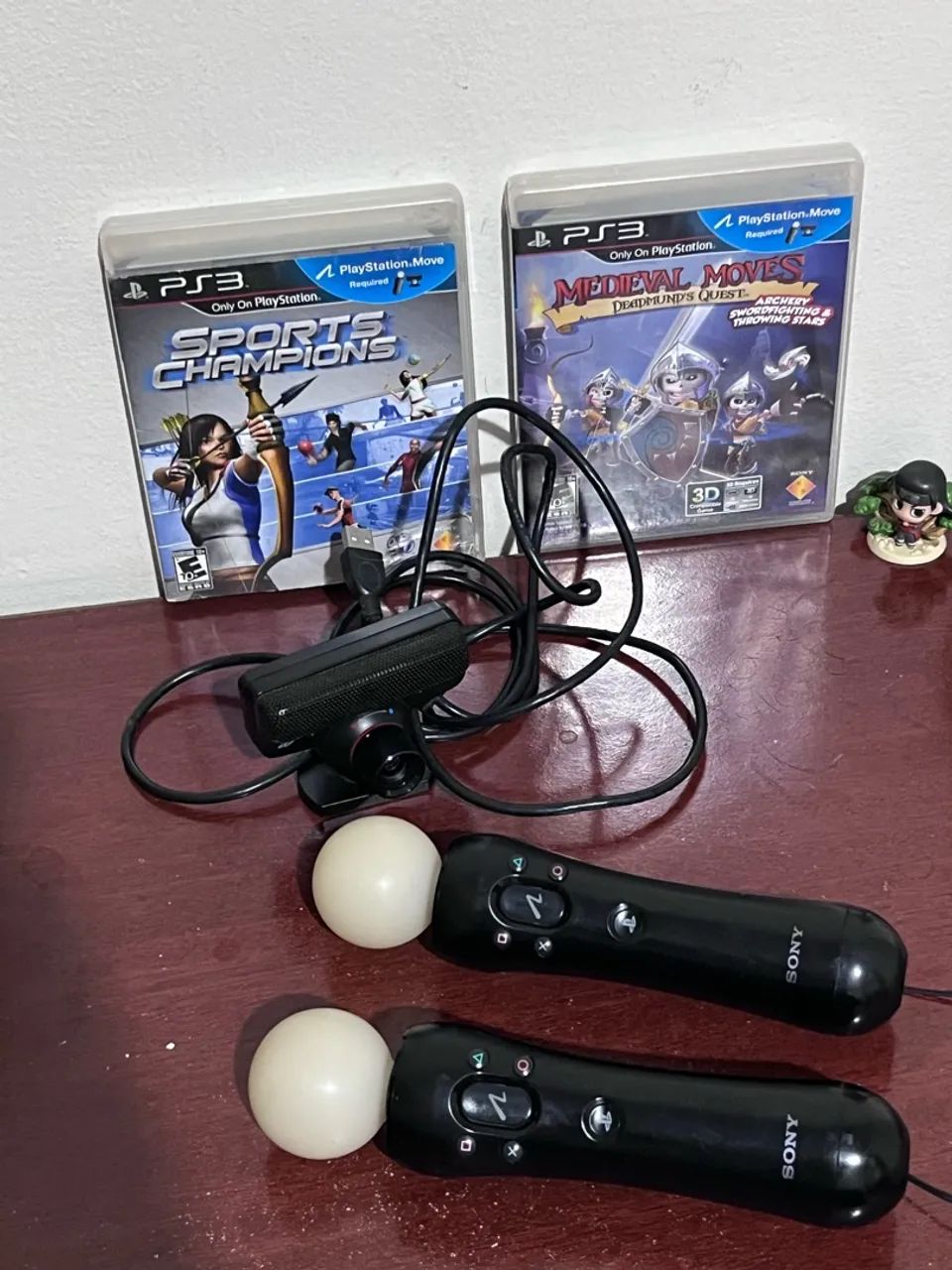 Kit Move, PS3, Completo - Original, Seminovo, Inclui dois jogos