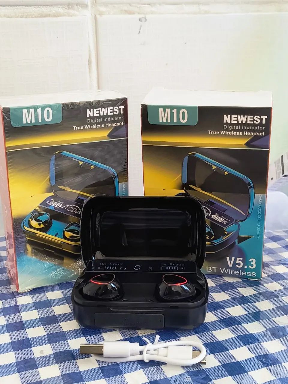 Fone Bluetooth M10 TWS com Display LED - Foto 4