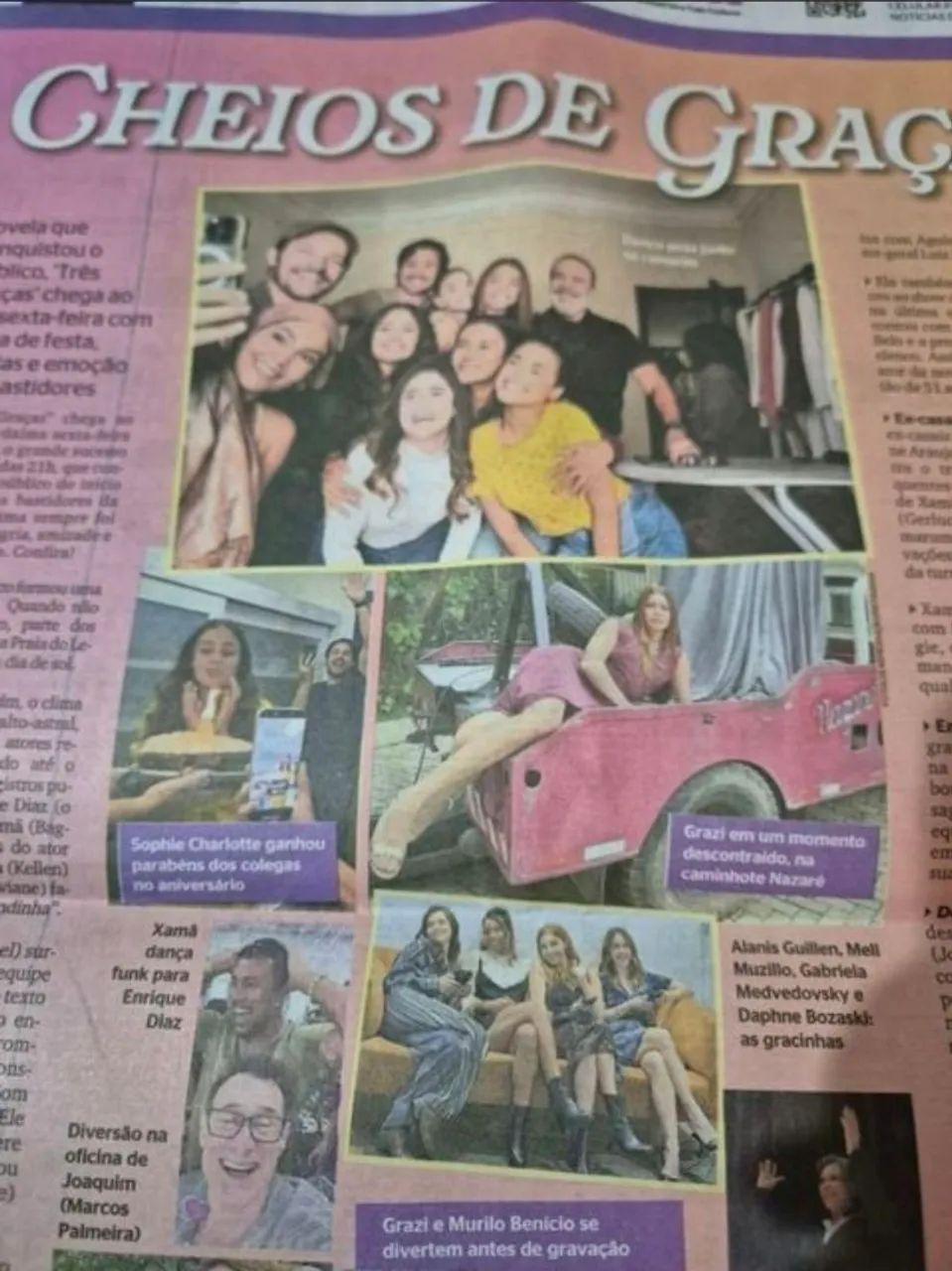 Jornal Extra 10.05, com poster Loquinha Alanis e Gabi (raro) - Foto 5