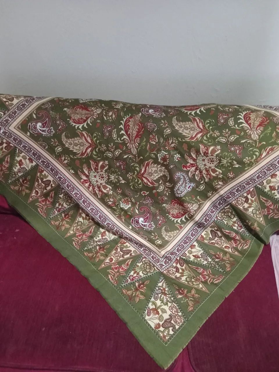 Lote de 3 lenços de seda de tamanho grande - Foto 2