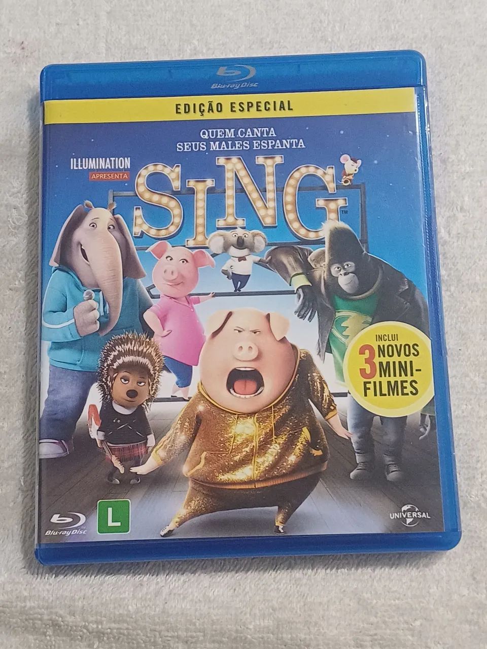 Blu-ray edição especial do filme SING