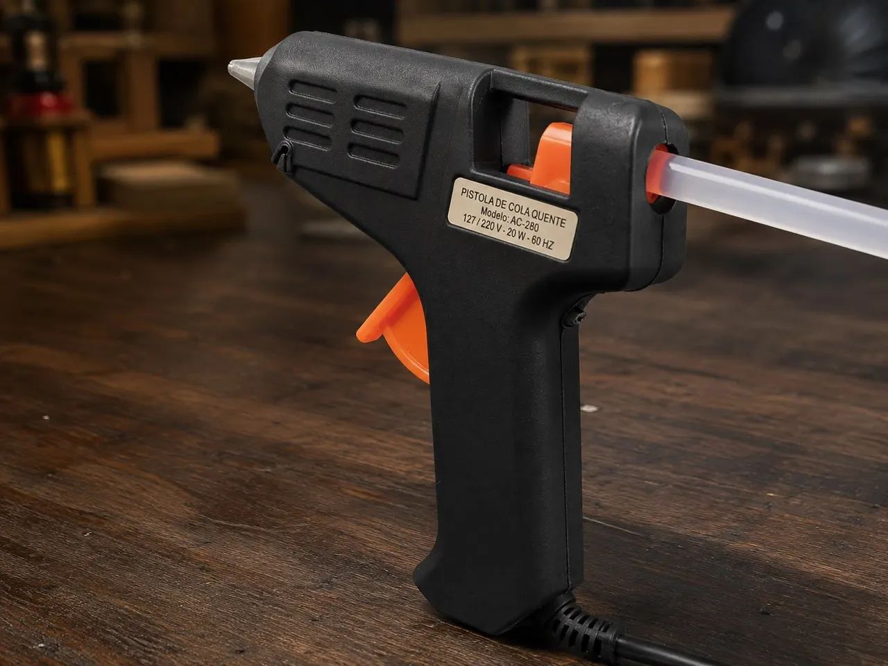 Pistola de Cola Quente Bivolt 20W com 2 Bastões - Foto 4