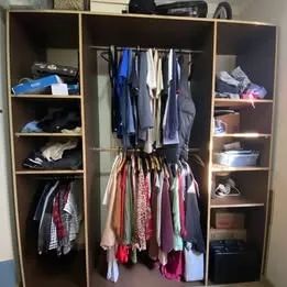 Guarda-Roupa / Closet Aberto MDF (18mm)