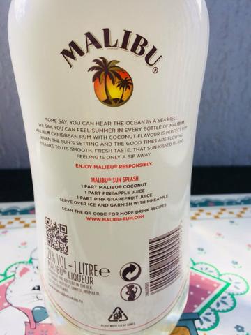 Licor importado Malibu original lacrado só 70,00 - Foto 2