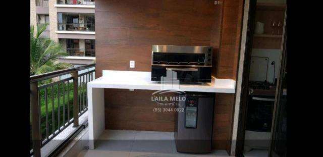 Apartamento mandara kauai,128 m2,3 suites,mobiliado,porto das dunas - Foto 7