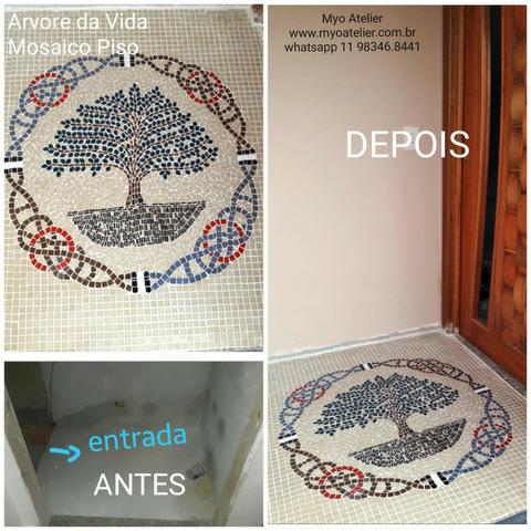 Mandala pra piso, mosaico, artistico, revestimento, rosa dos ventos, piso mosaico - Foto 2
