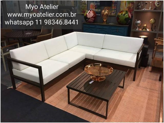 Moveis varanda, sacada, mesa, cadeira, banqueta, - Foto 4