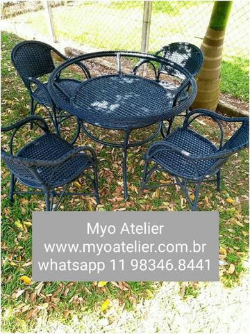 Moveis varanda, sacada, mesa, cadeira, banqueta, - Foto 3