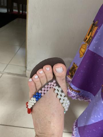Sandálias havaianas customizadas - Foto 3