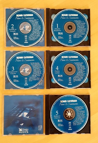 5 CDs Richard Clayderman - Piano & Sentimento - Foto 2