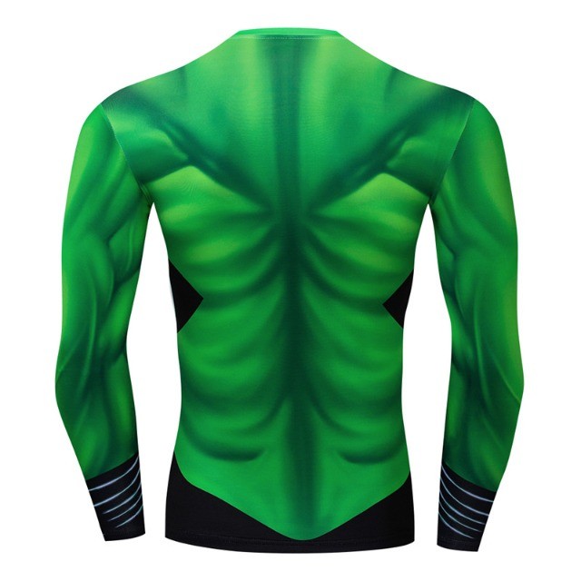 Camisa Compressão Lanterna Verde Modelo 1 Rash Guard Manga Curta