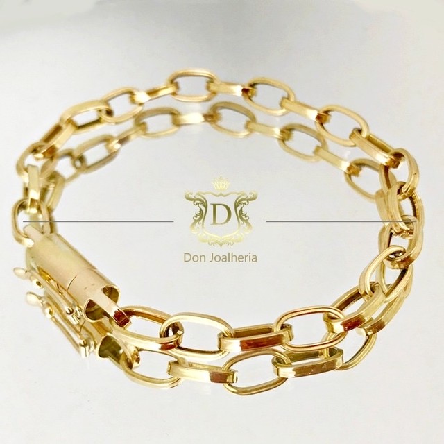 Pulseira em ouro 18k 750 10 gramas - Foto 2