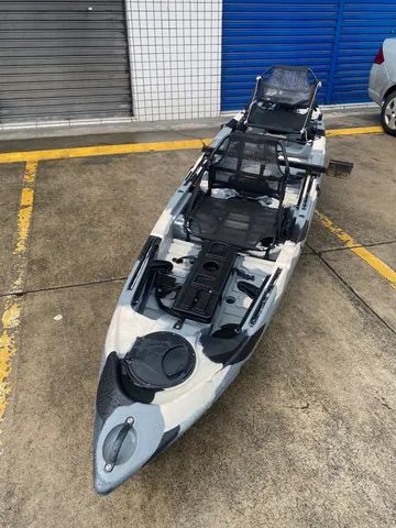 Caiaque caiman 135 pronto para motor completo avalio trocas 