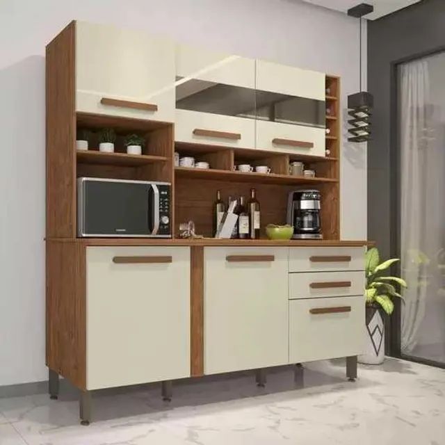 Armário de Cozinha Compacto Espelhado Super Lindo Fazemos Entrega