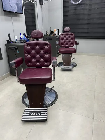 Cadeira de Barbeiro Reclinável Milão Taça Cromada Marri - Cosmobel