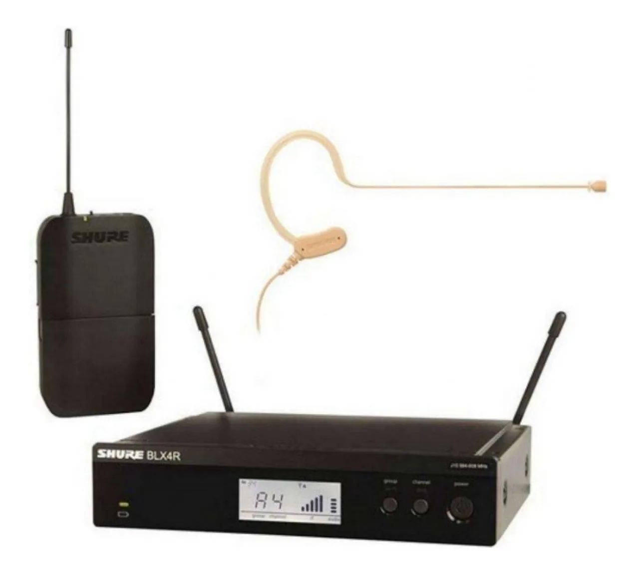 Microfone Shure Blx14rbr/mx53-j10 S/fio Headset Mx153 Bege - Foto 5
