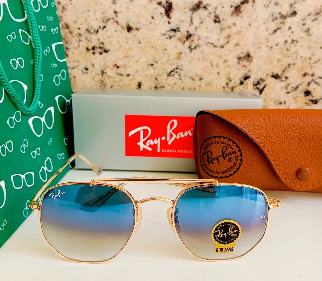 Ray-ban Marshall Clássico Lentes Escura Armação Polida - Foto 3