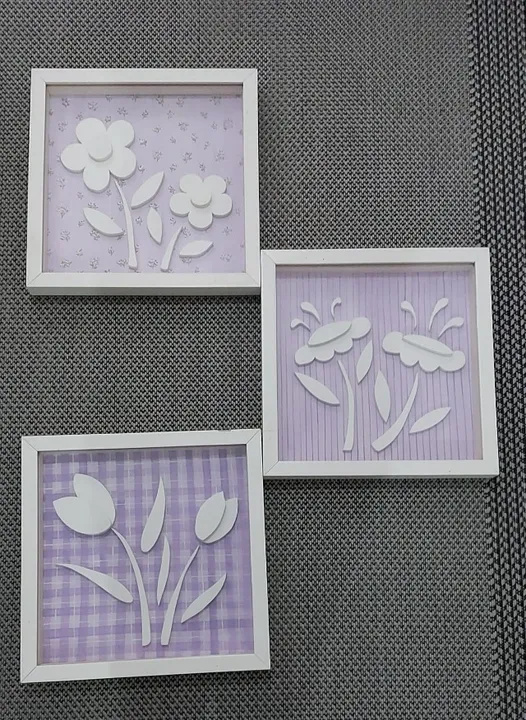 Quadros Flores Em Madeira
