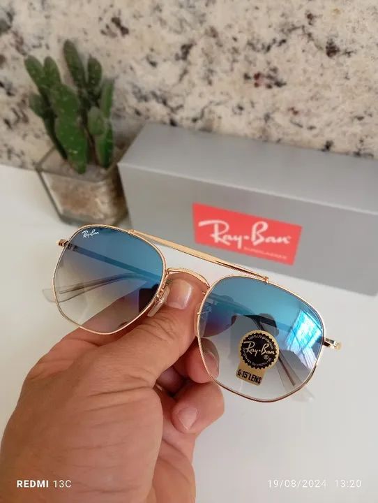 Ray-ban Marshall Clássico Lentes Escura Armação Polida