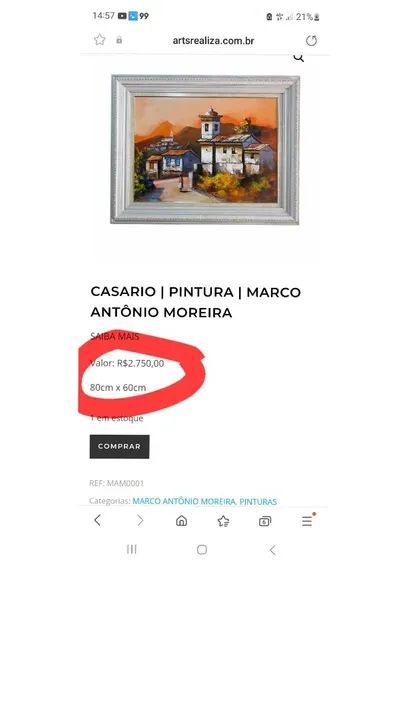 Quadro artista mineiro Marco Antônio Moreira  - Foto 5