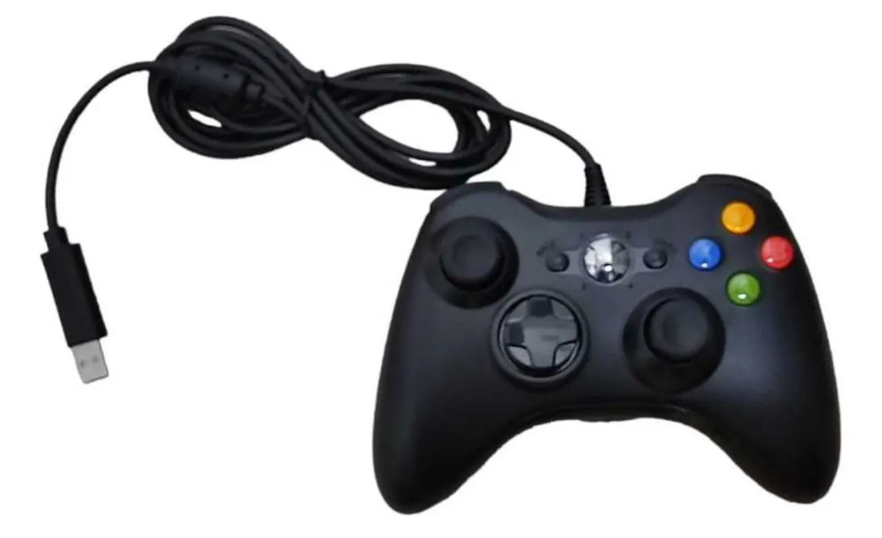 Promoção Controle Para Xbox 360 Pc Notebook Com Fio - Foto 2
