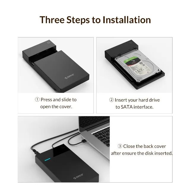 [Envio para todo o Brasil] Case Orico 3.5 Para Hd Desktop PC Grande Ssd Pc Fonte Interna - Foto 2
