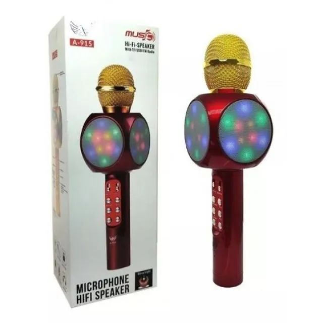 Microfone Bluetooth Karaoke Speaker Altomez A-915