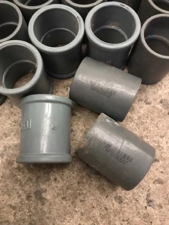 Luva Pvc Cinza 1 - Foto 2