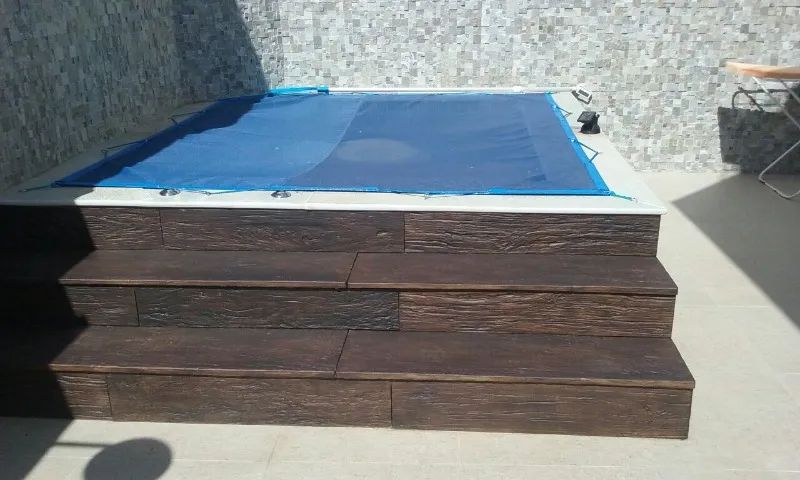 Piso cimenticio amadeirado deck - Foto 4