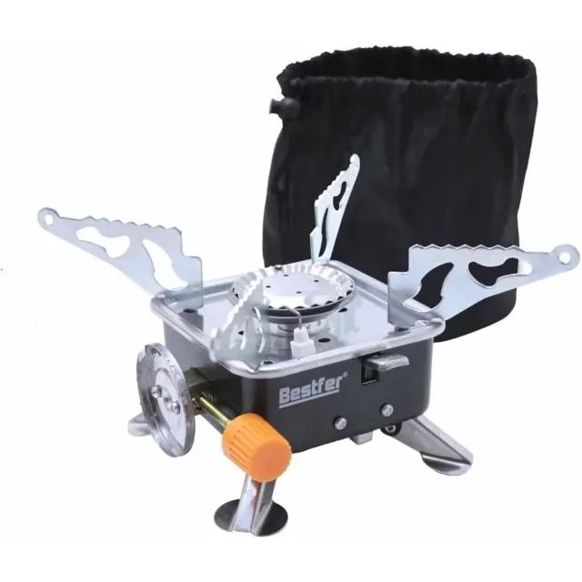 Fogareiro Portatil Dobravel para Camping e Viagem - Bestfer - Foto 3