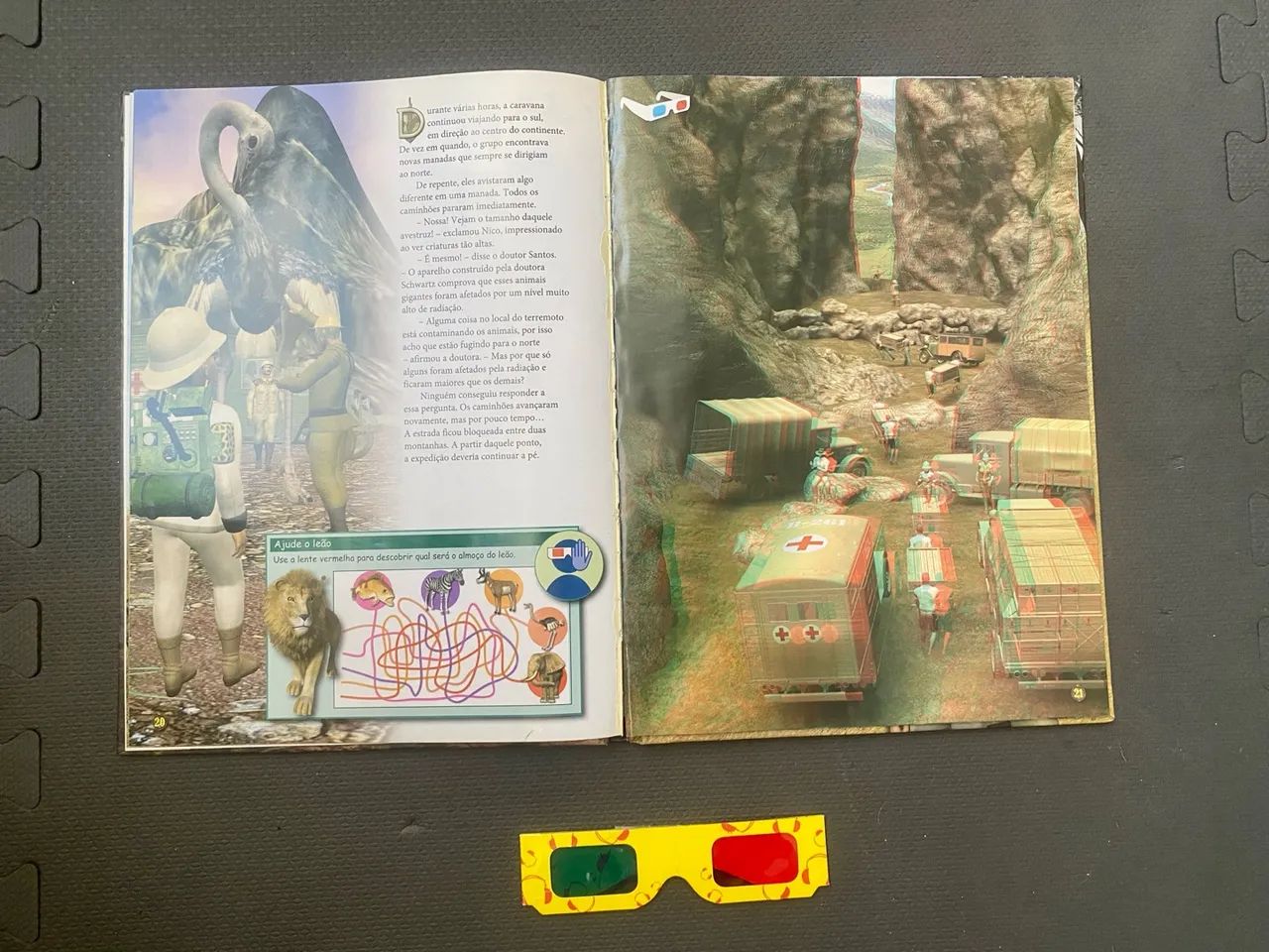 Livro Infantil - Animais do Mundo e Aventura Selvagem - Foto 4