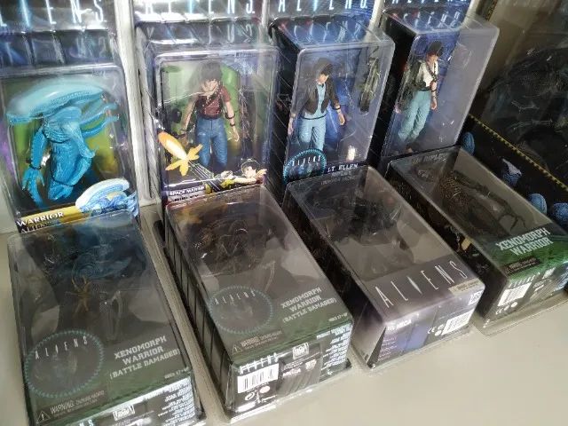 Coleção Aliens Neca 8º Passageiro O Resgate Alien 3 Xenomorph Warrior Big Chap Ripley - Foto 2