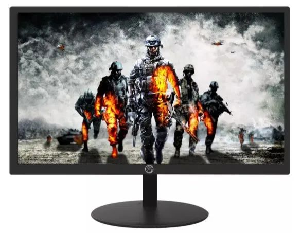 Monitor 23 Led Full Hd Hdmi / Vga Tela Plana - Preto 110v/220v - Novo, c/ garantia