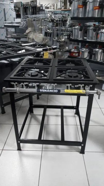 Fogão 4 bocas Pintado  - Venâncio - Sadi Jr