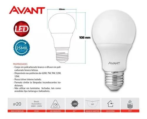 Lâmpada de Led 9w kit com 10 unidades - Foto 3