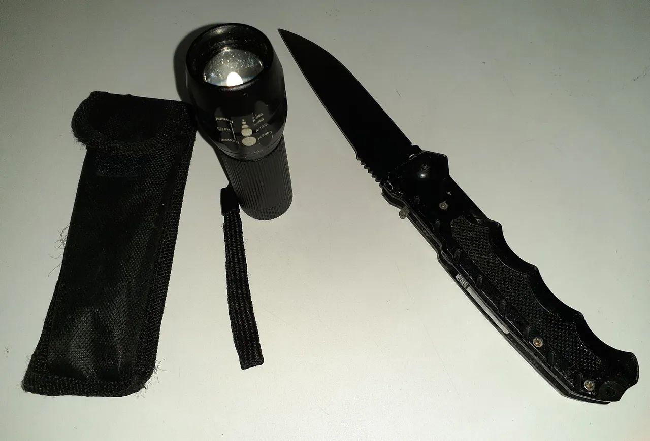 Faca camping e lanterna  - Foto 4