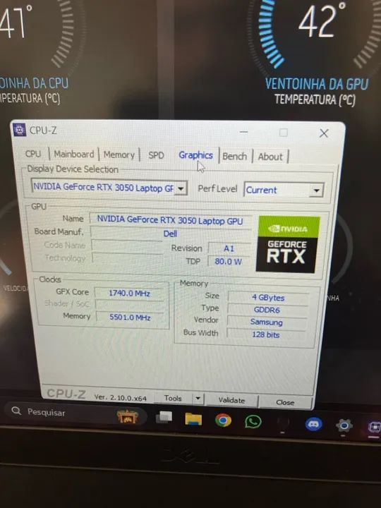 Notebook Dell Gamer G15 + Ryzen 5 6600H + 16 RAM DDR5 + RTX3050 + 256gb - Foto 6