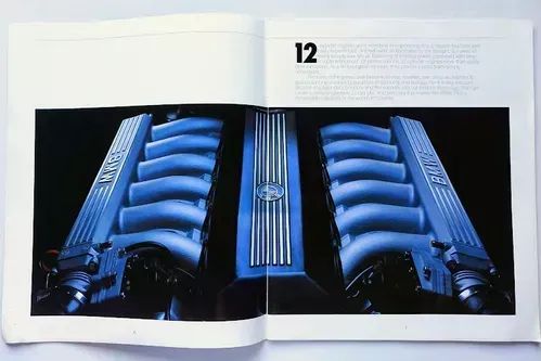 BMW Série 7 E32 - 750i 750il V12 - Catálogo Folder Original 1988 - Foto 3