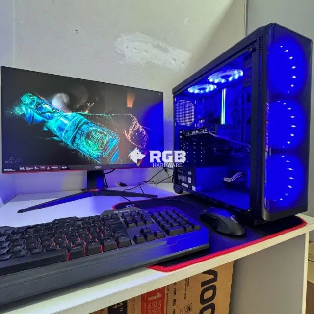 PC Gamer COMPLETO intel i5 + RX6600 + 1 ano de garantia e em até 12x