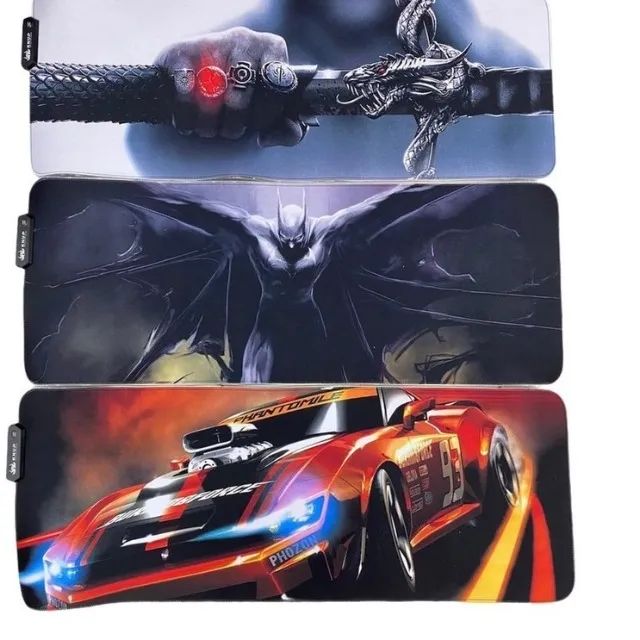 Mouse pad Rgb 7 com LED Speed 800x300x4mm Grande Gamer - Foto 3